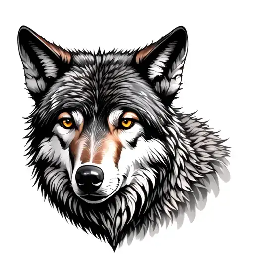 Wolf In Sheep Skin With Nature Background