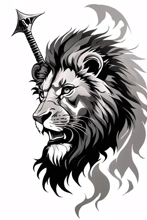 Lion And Warrior