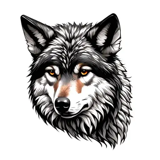 Wolf In Sheep Skin With Tree Background