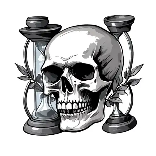 Skull Hourglass