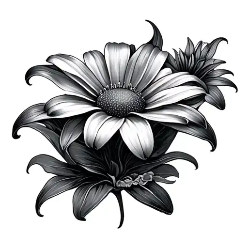 Leopard Stingray Lily Daisy Flower