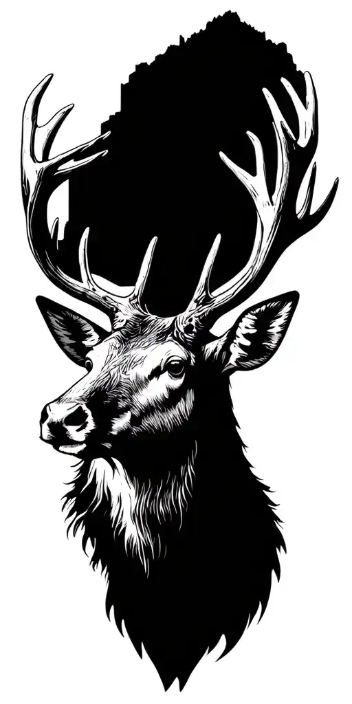 Yosemite Valley And Stag Head