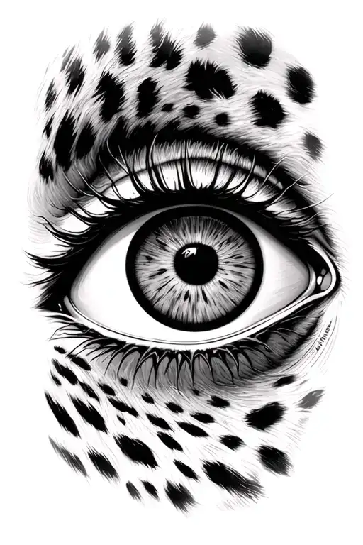 My Eye And A Leopard Eye