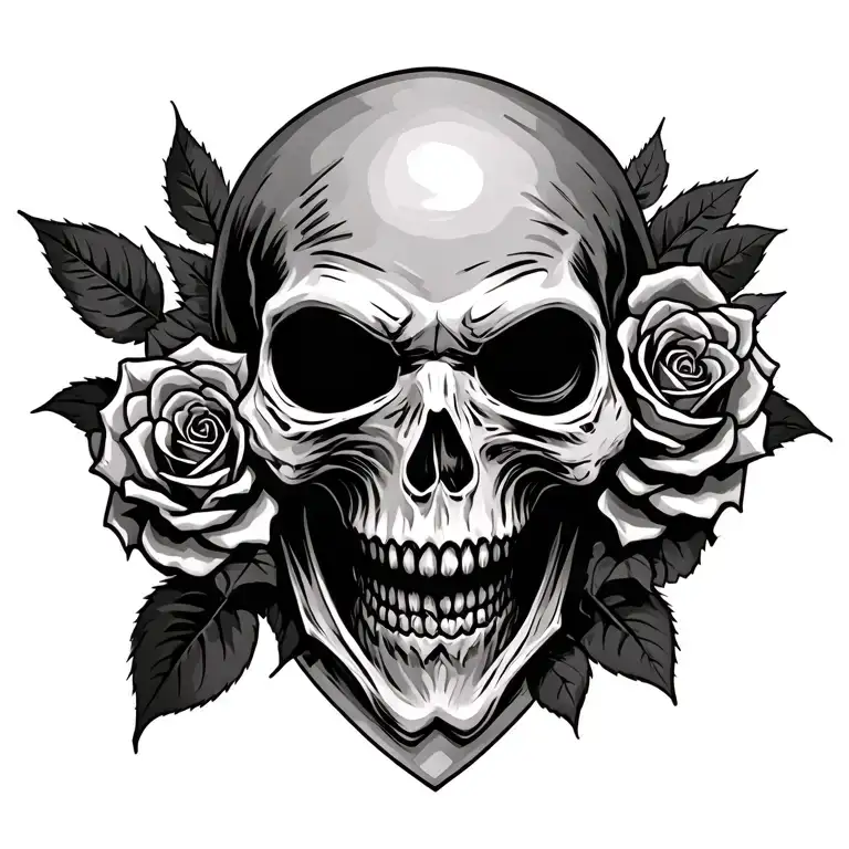 Grim Reaper With Roses