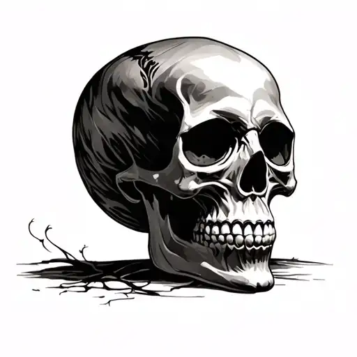 Skull With Background
