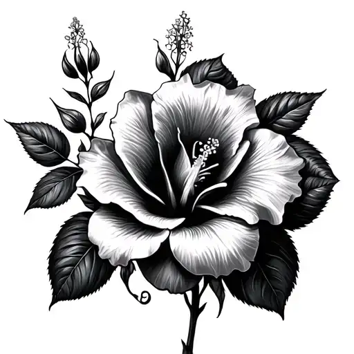 Roses Mayflowers Hibiscus