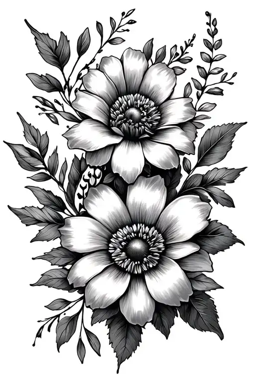 December Birth Month Flower Sleeve