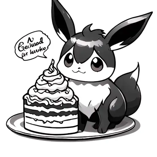 Eevee And A Cake