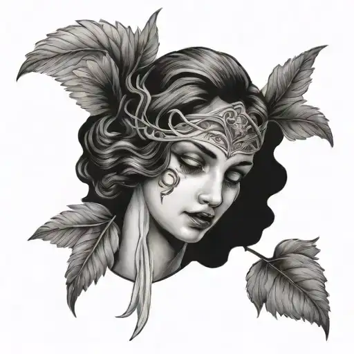 Angel Face Blind Folded Eyes