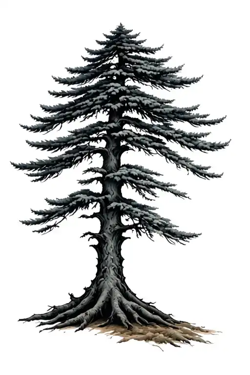 Evergreen Tree Growing