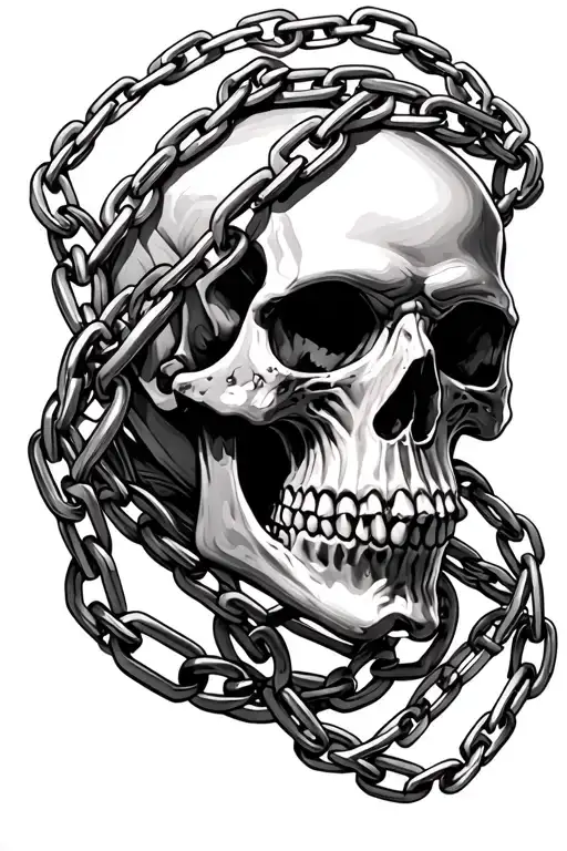 Skull Chains Wrapped