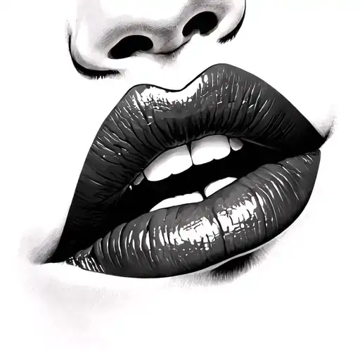 Bimbo Lips Kissing