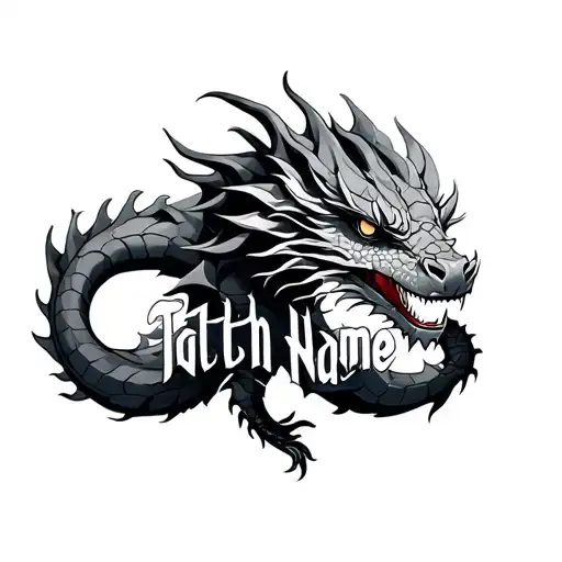 Dragon Embeded With Name