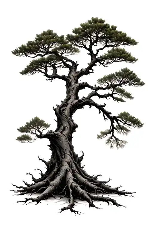 Pine Tree With Roots