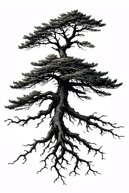 Pine Tree With Roots
