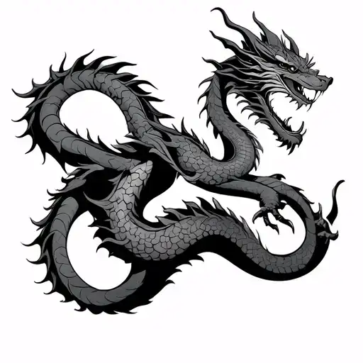 Dragon Wrapping Up Arm Sleeve