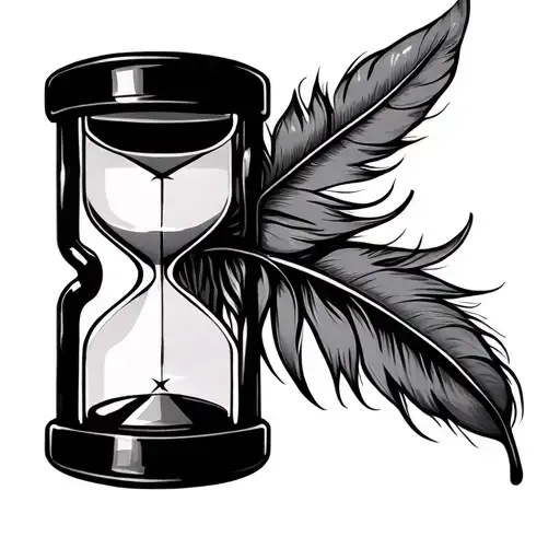 Hourglass And Feather