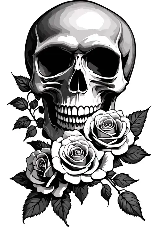 Skull And Roses