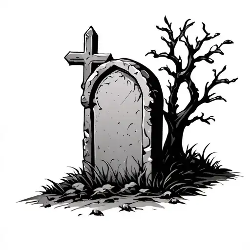 Empty Grave Stone