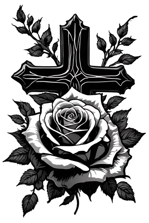 Roses An Cross
