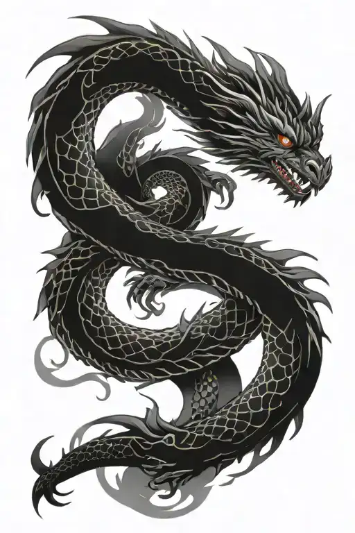 Fire Dragon Water Dragon Yin Yang