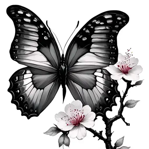 Butterfly Sakura Tree