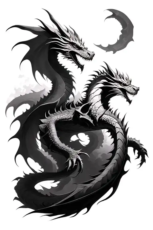 Dragon And God Of War Scene