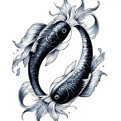 Koi Fish Yin Yang
