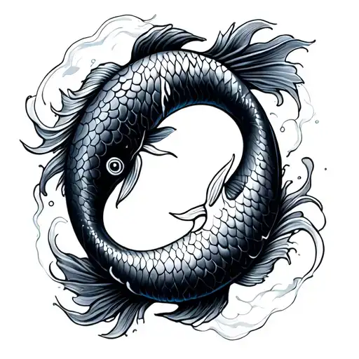 Koi Fish Yin Yang