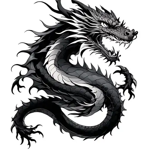 Dragon Wrapping Up Arm Sleeve