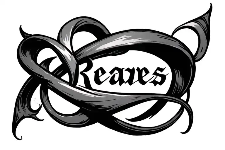 Infinity Symbol With Name Reaves