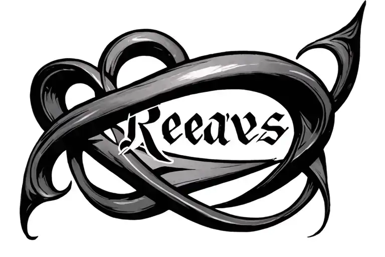 Infinity Symbol With Name Reaves