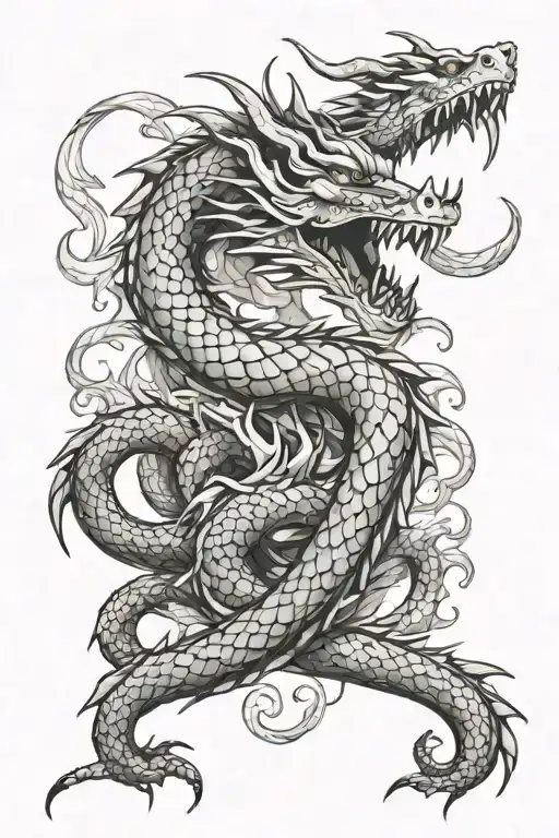 Serpent Dragon With Claws