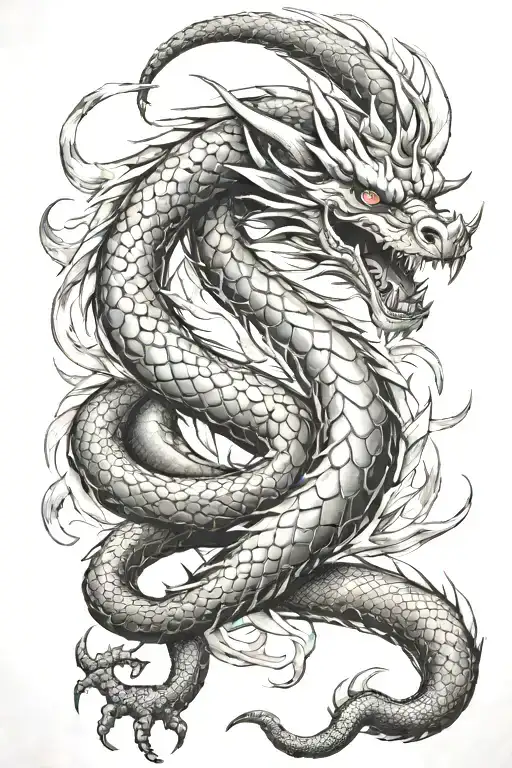 Serpent Dragon With Claws