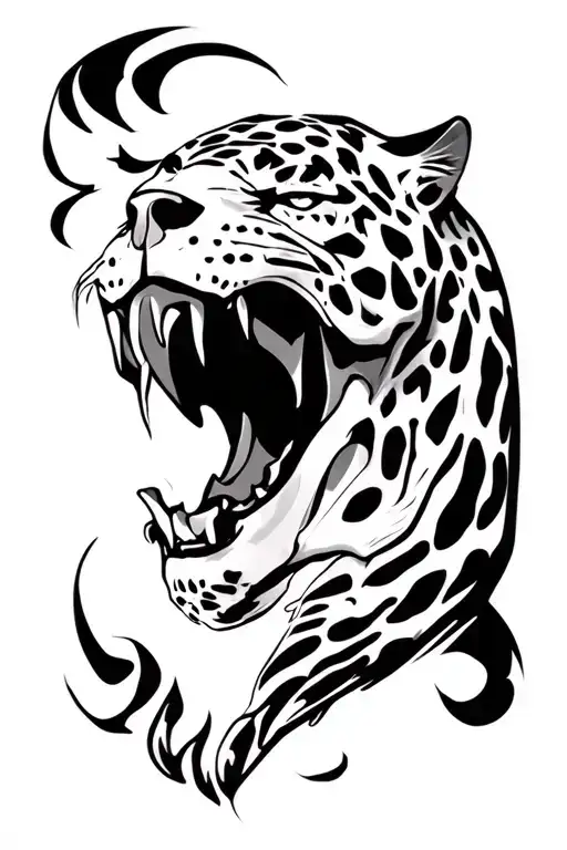 Jaguar Skull With Glowing Eyes