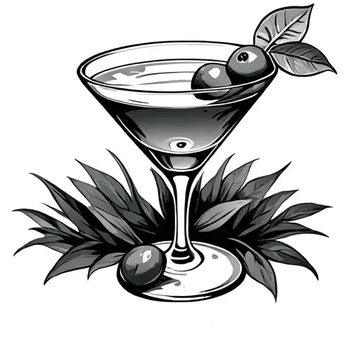 Martini With Olives
