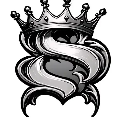Letter S With A Crown