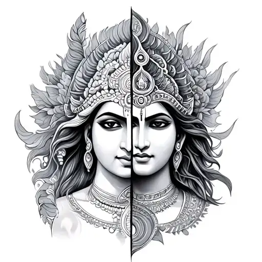 Half Shiva Half Shakti