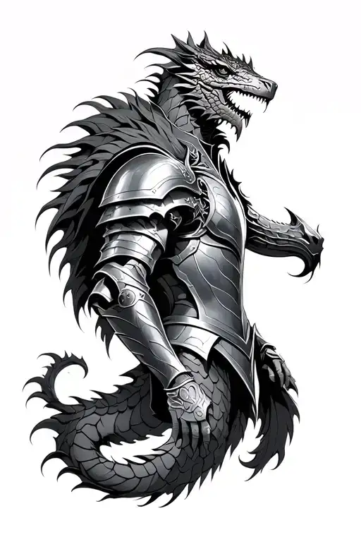 Knight Armor Full Arm S Arm Sleeve And Dragonskin