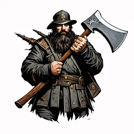 Army Of One With Scottish Axe