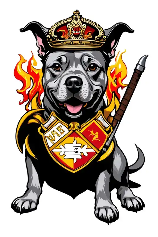 Dog Fire Fighter Wiwchar Coat Of Arms