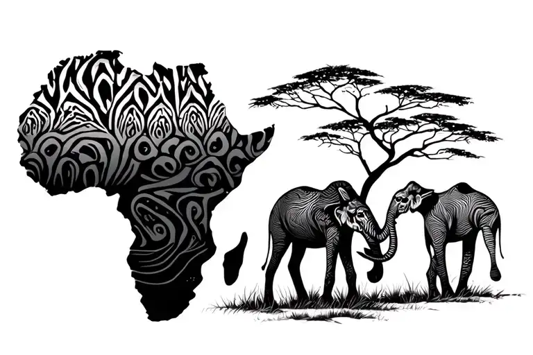 Africa Savanah With Subset