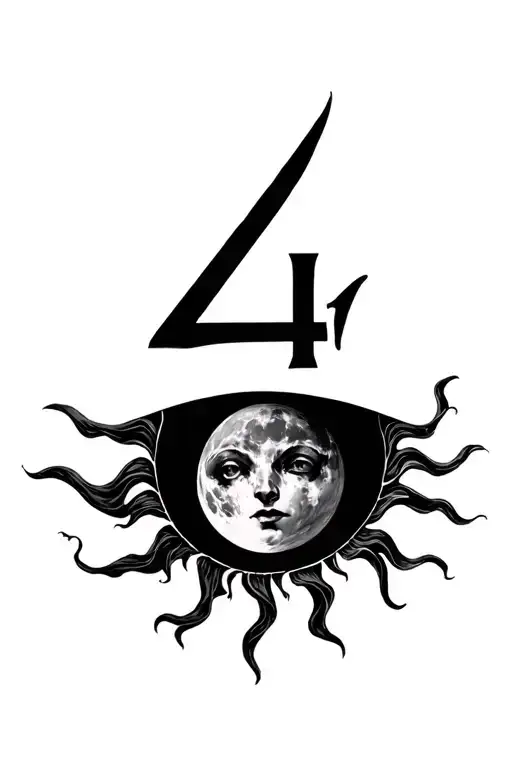 Evil Number 4 Moon Sun