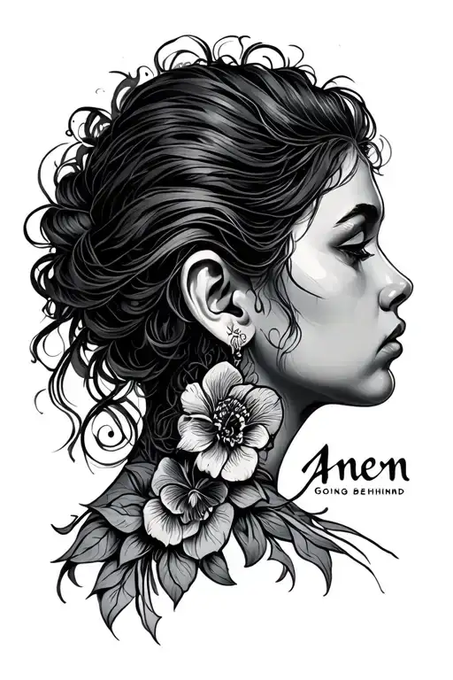 Says Amen Going Downwards Behind My Ear