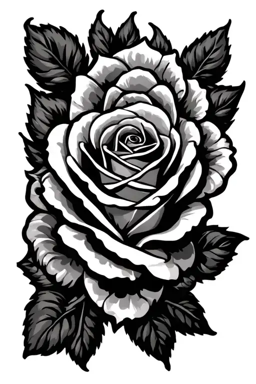 Dacotah Name With A Rose Surrounded