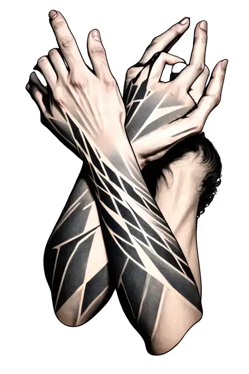 Tattoo Arms Geometric