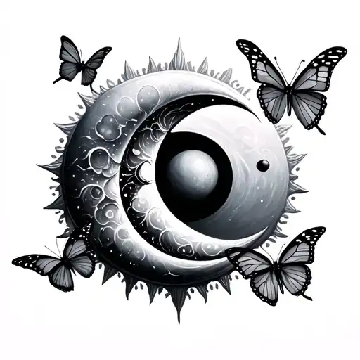 Sun And Moon And Water And Butterflies