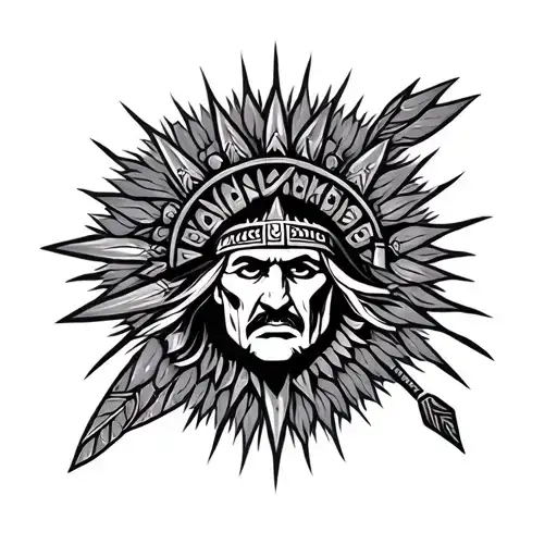 Mapuche And Viking Mixed