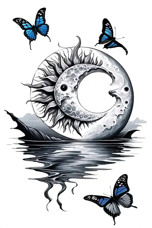 Sun And Moon And Water And Butterflies
