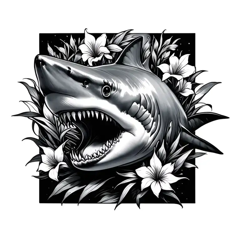 Shark With Irises Around It